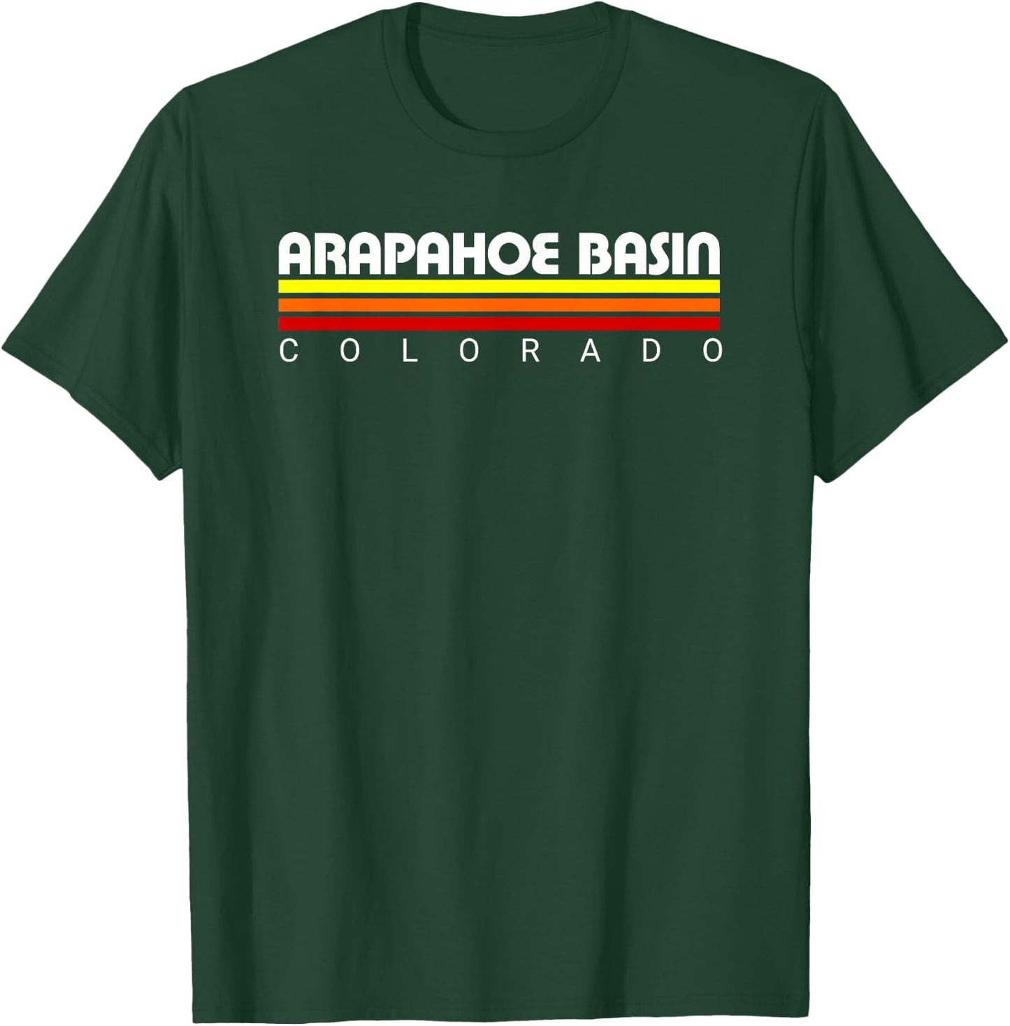Retro Arapahoe Basin Colorado T-Shirt - T-Shirt | Forest