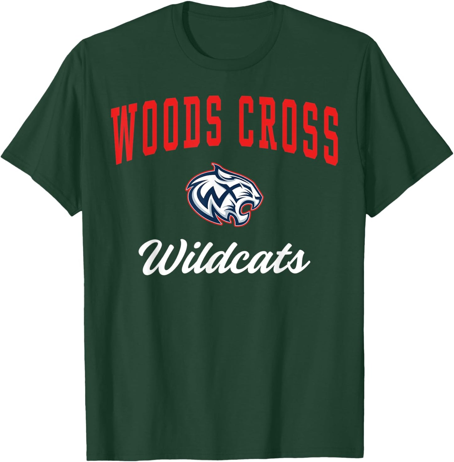 Woods Cross High School Wildcats C3 T-Shirt - T-Shirt | Forest