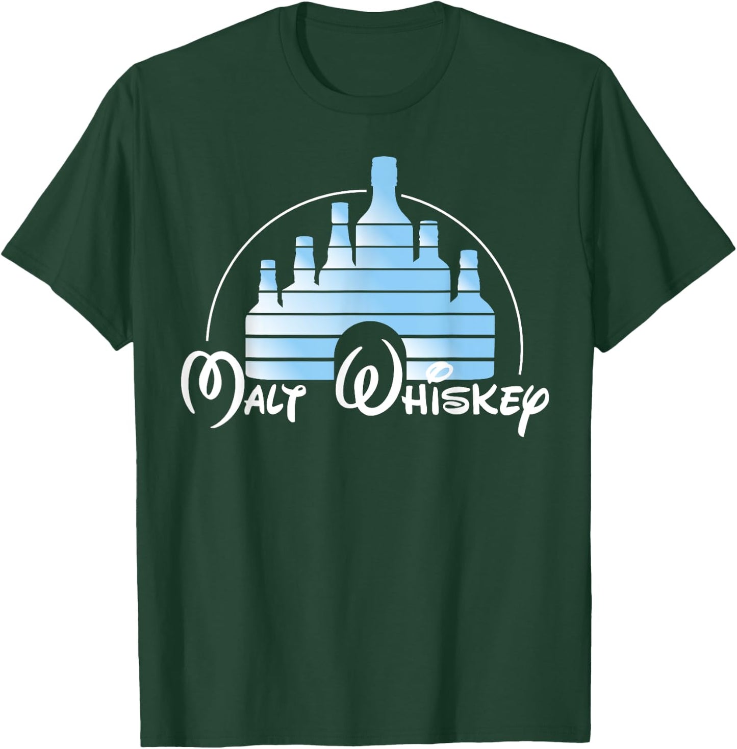 Malt Whiskey Shirt, Funny Gift Pun Logo Parody T-Shirt - T-Shirt | Forest