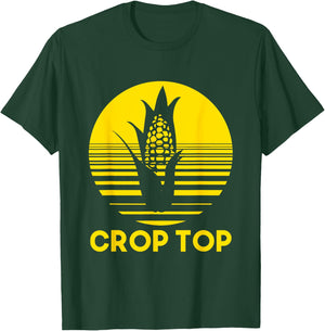 Corn Crop Top Funny Farmer Farming Corn Lover Summer Gift Men Women T-Shirt - T-Shirt | Forest