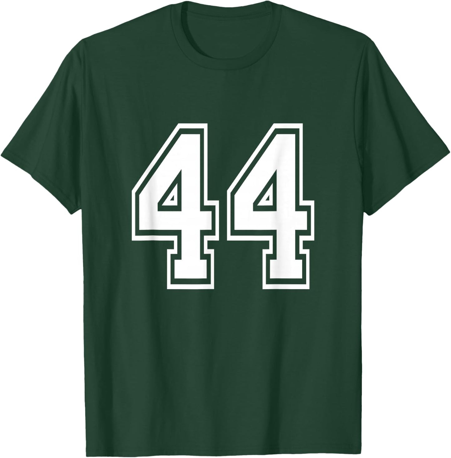 Number 44 Birthday Varsity Sports Team Jersey T-Shirt - T-Shirt | Forest