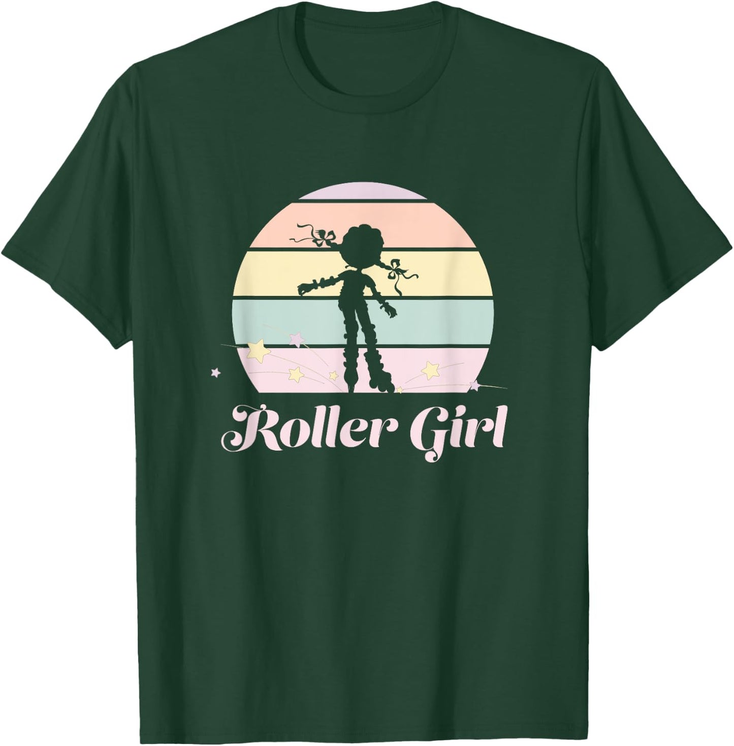 Funny Roller Girl Vintage Rollerblades Gift Roller Skating T-Shirt - T-Shirt | Forest