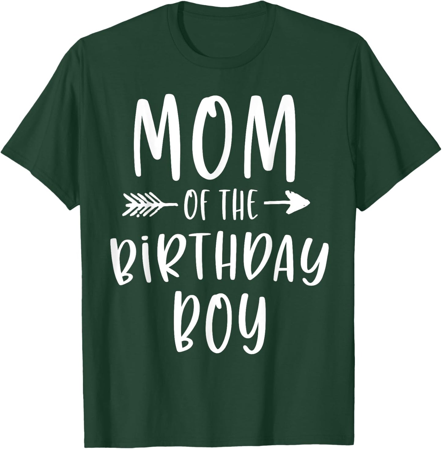 Mom of the Birthday Boy Mama And Son Bday Party Mother T-Shirt - T-Shirt | Forest
