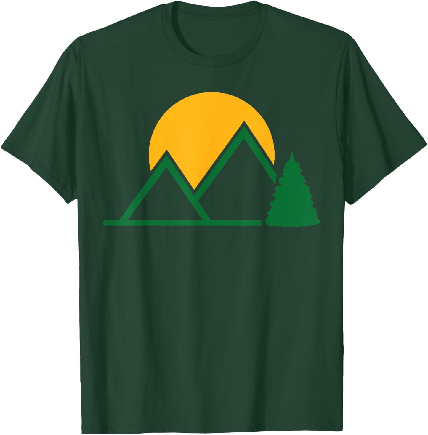 Mountains with sun T-Shirt - T-Shirt | Forest