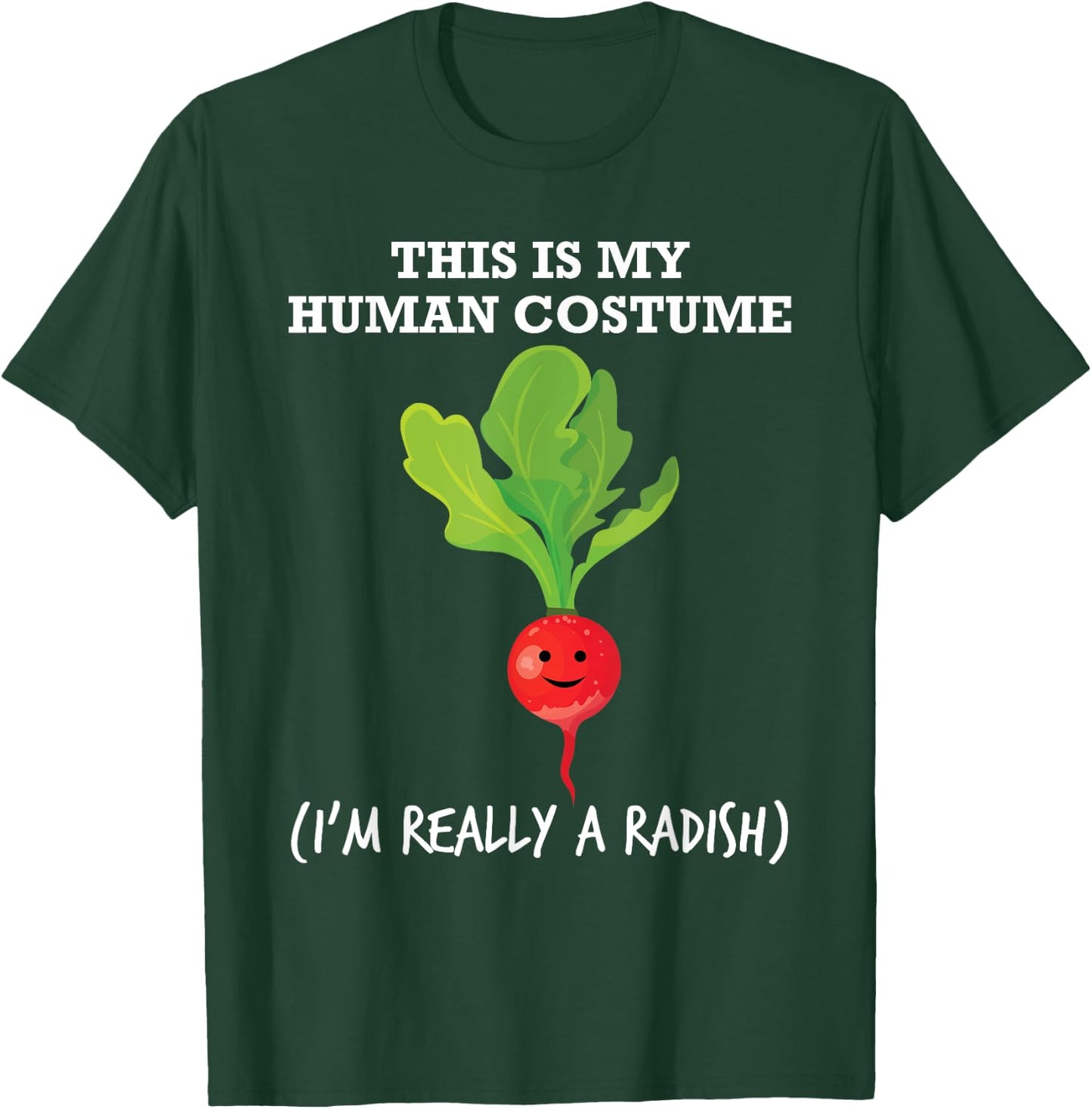 Fun Radish Food Human Costume T Shirt T-Shirt - T-Shirt | Forest