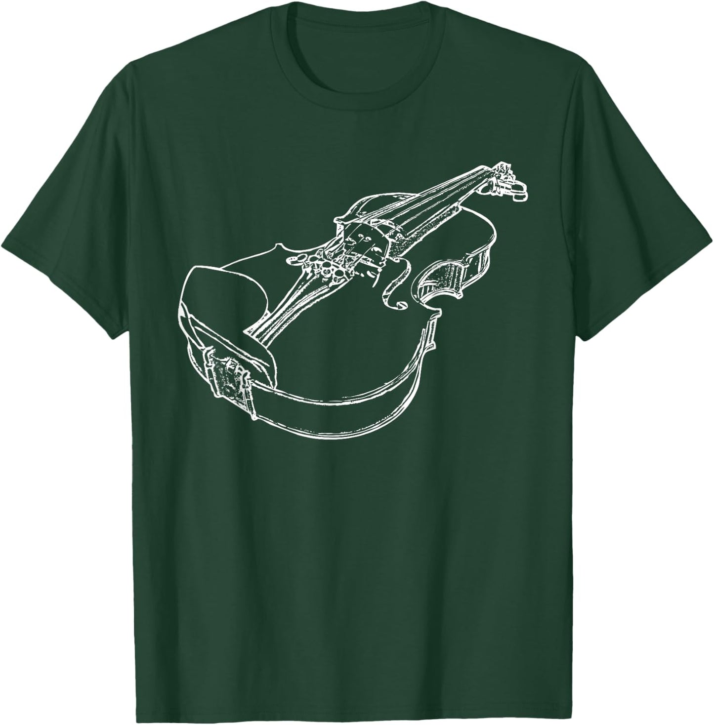 Violin Fiddle Musician String Instrument Violinist Gift T-Shirt - T-Shirt | Forest