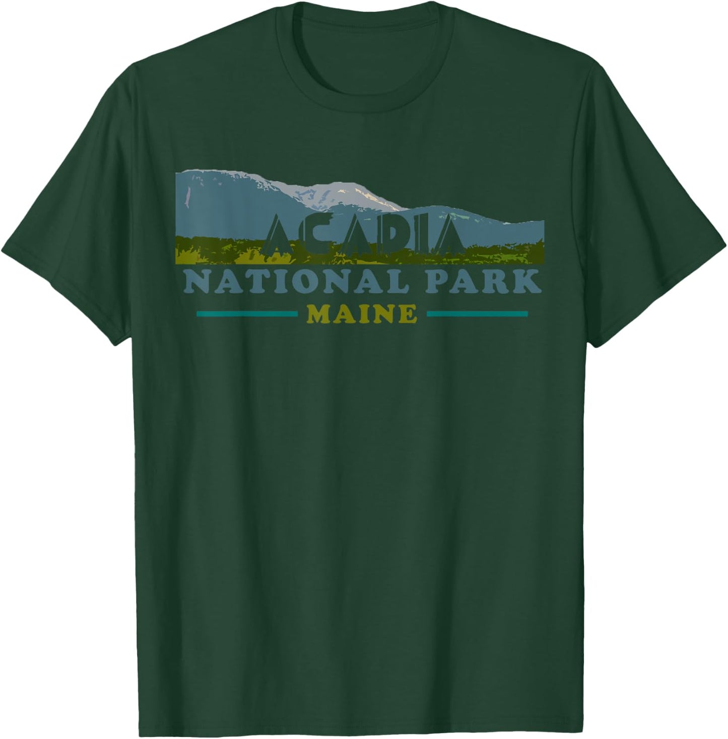 Acadia National Park Travel Journey Explore Earth T-Shirt - T-Shirt | Forest