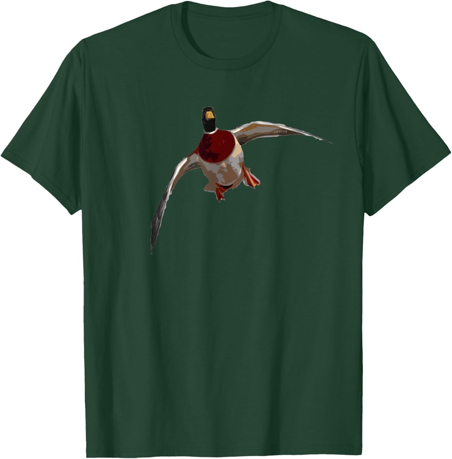 Sailing Drake - Duck Hunting Shirt by Committed Waterfowl T-Shirt - T-Shirt | Forest
