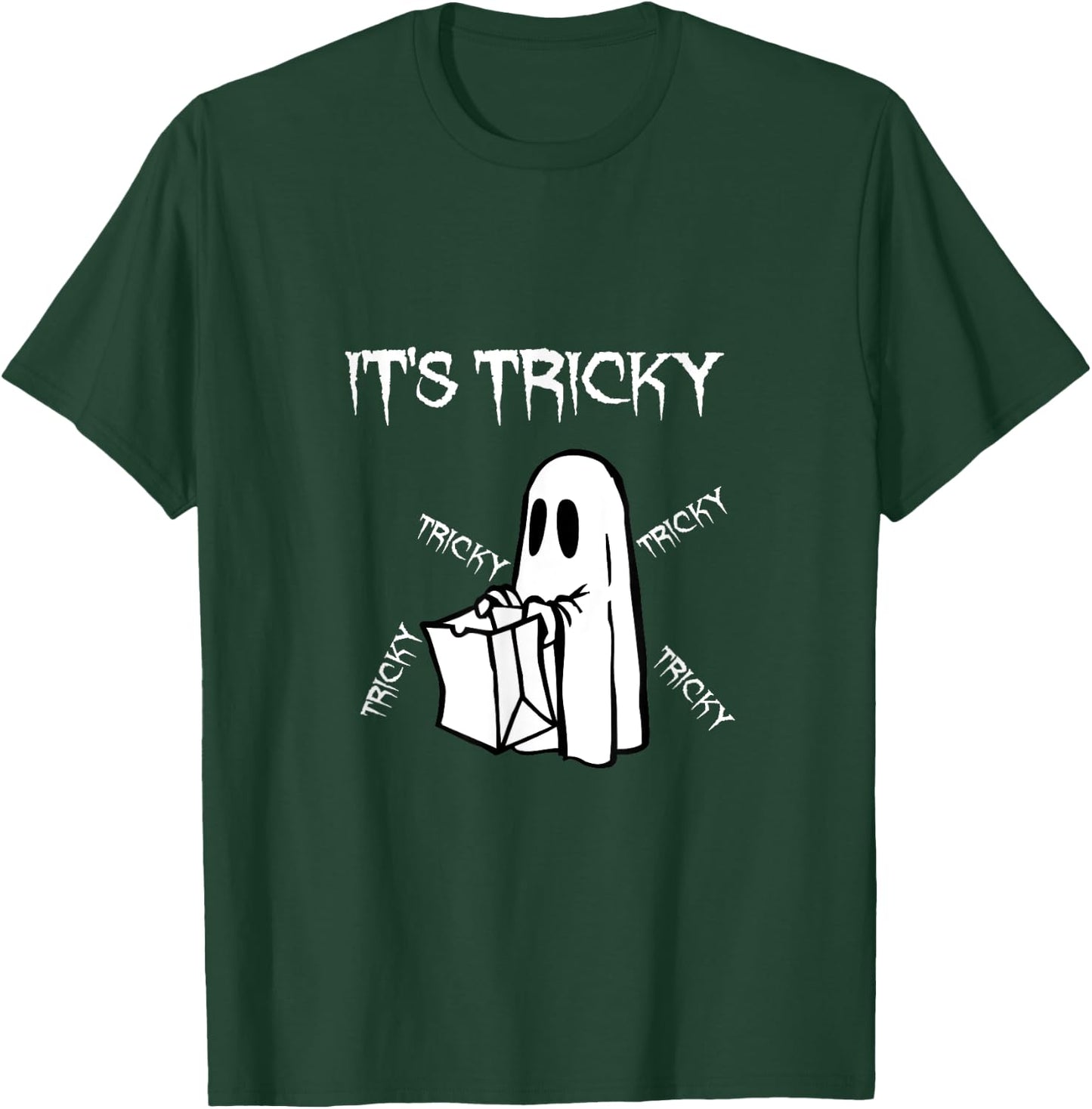 Funny Halloween It's Tricky Tricky Tricky T-Shirt - T-Shirt | Forest