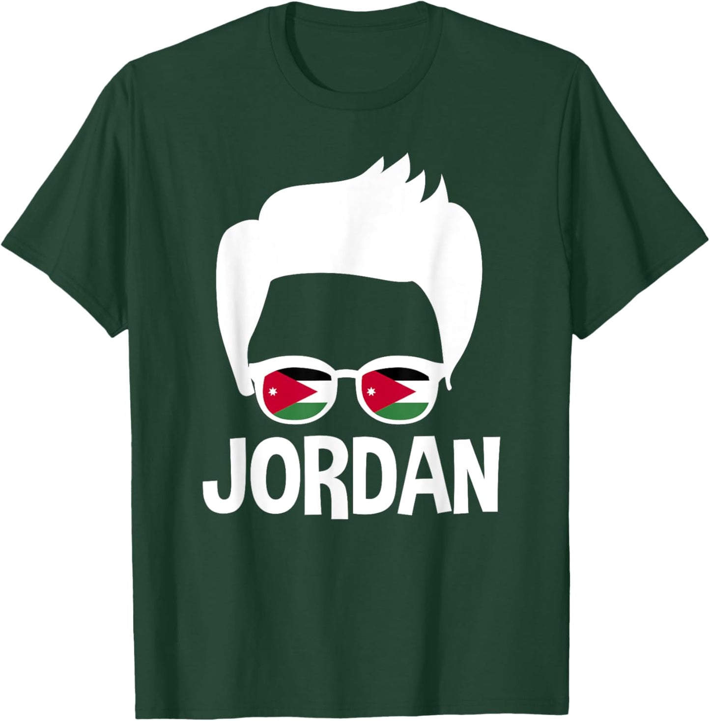 Jordan Boy Silhouette Jordanian Man Pride T-Shirt - T-Shirt | Forest