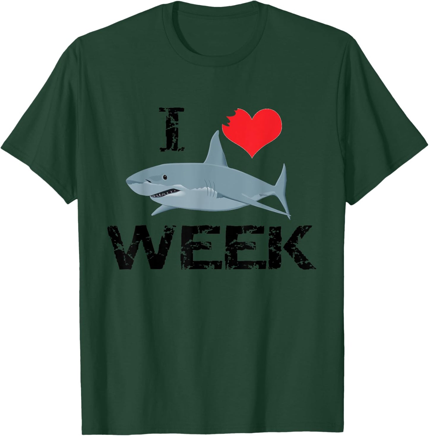 I Love Sharks , Shark Fan Gift T-Shirt - T-Shirt | Forest
