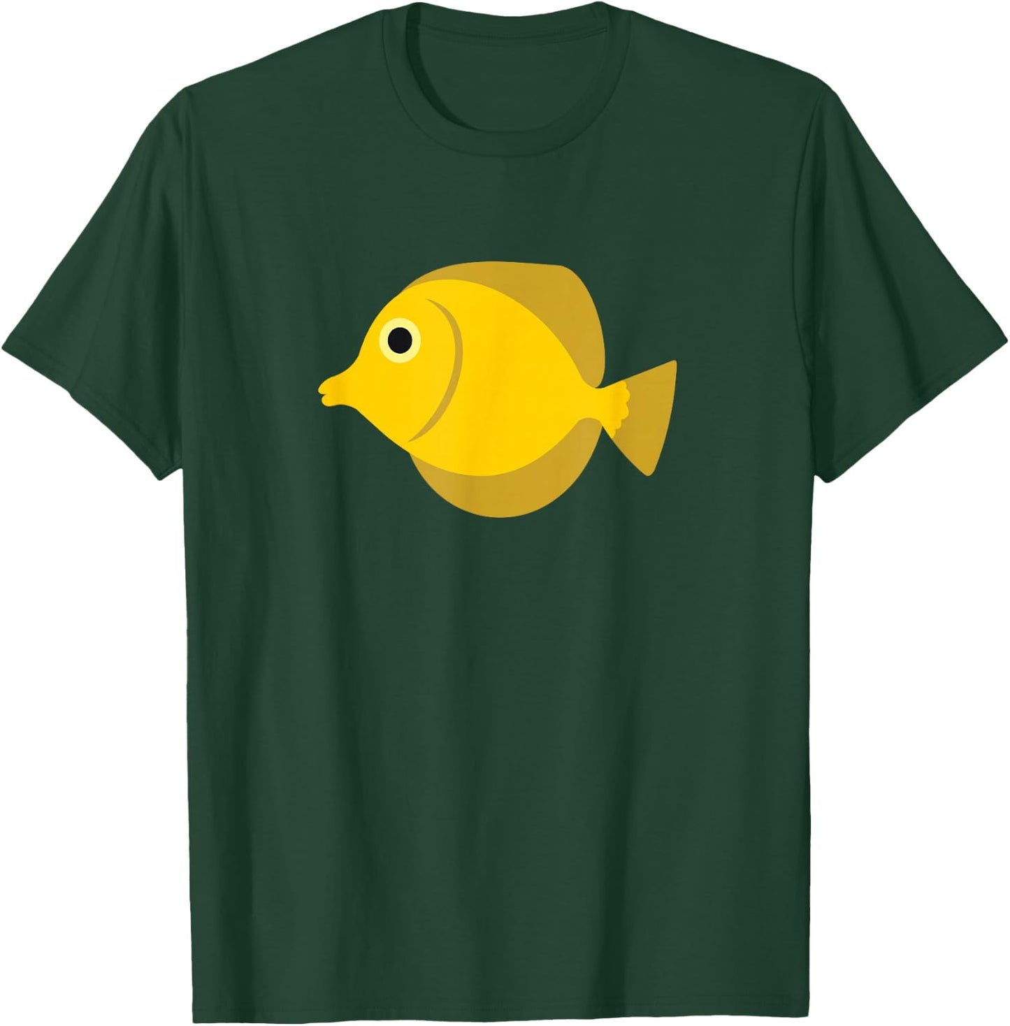 Yellow Tang Fish Print T-Shirt - T-Shirt | Forest