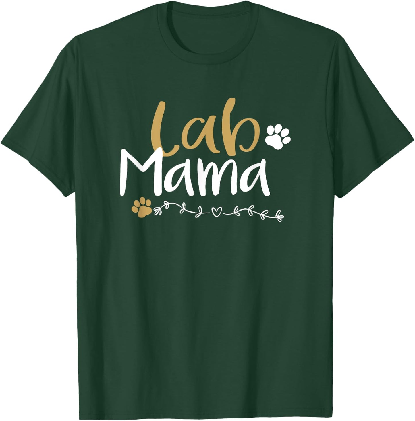 Lab Mom Lab Mama Labrador Retriever Shirt Cute Pet Lover Dog Women Kids T-Shirt - T-Shirt | Forest