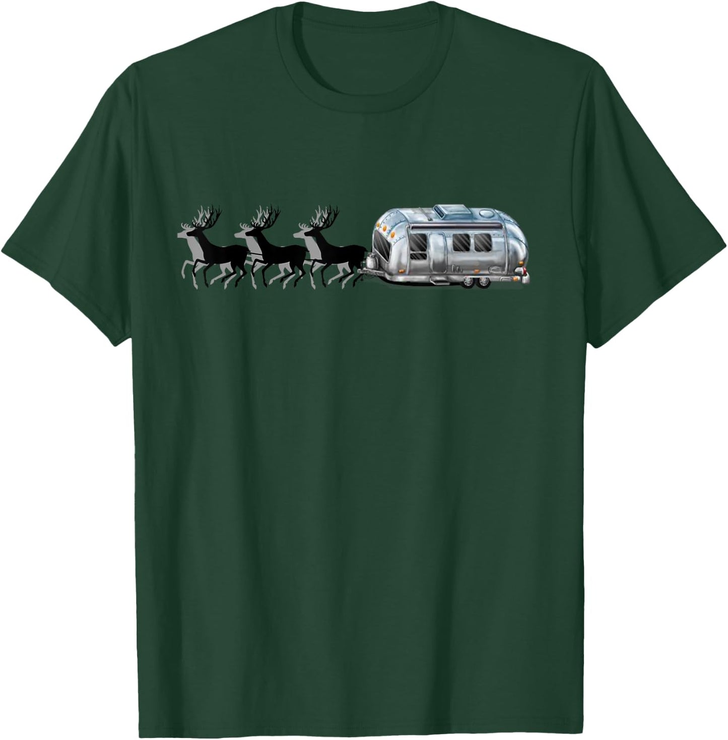 A super fun vintage airstream trailer Christmas . T-Shirt - T-Shirt | Forest