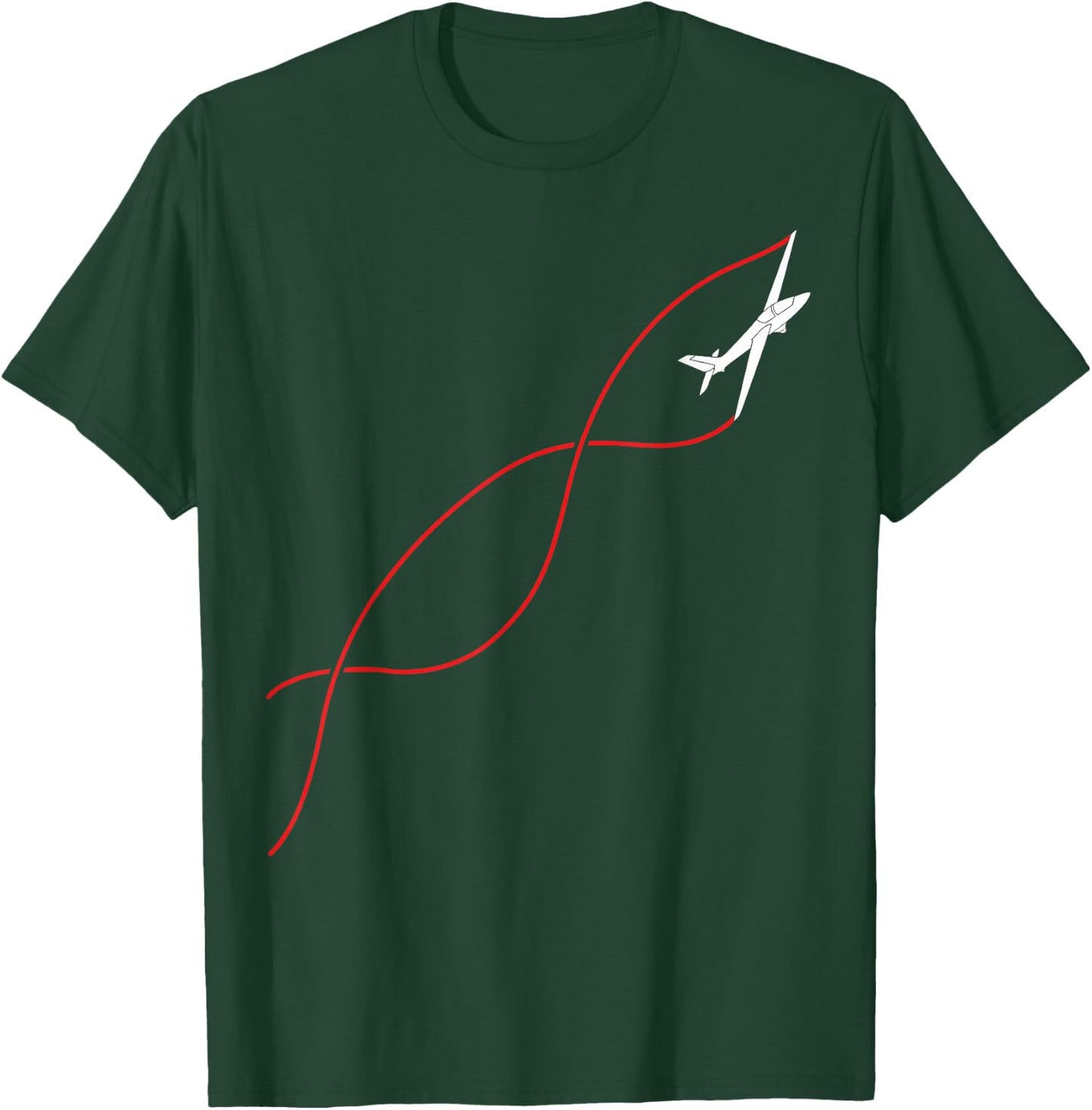 Aerobatic Glider Pilot T-Shirt - T-Shirt | Forest