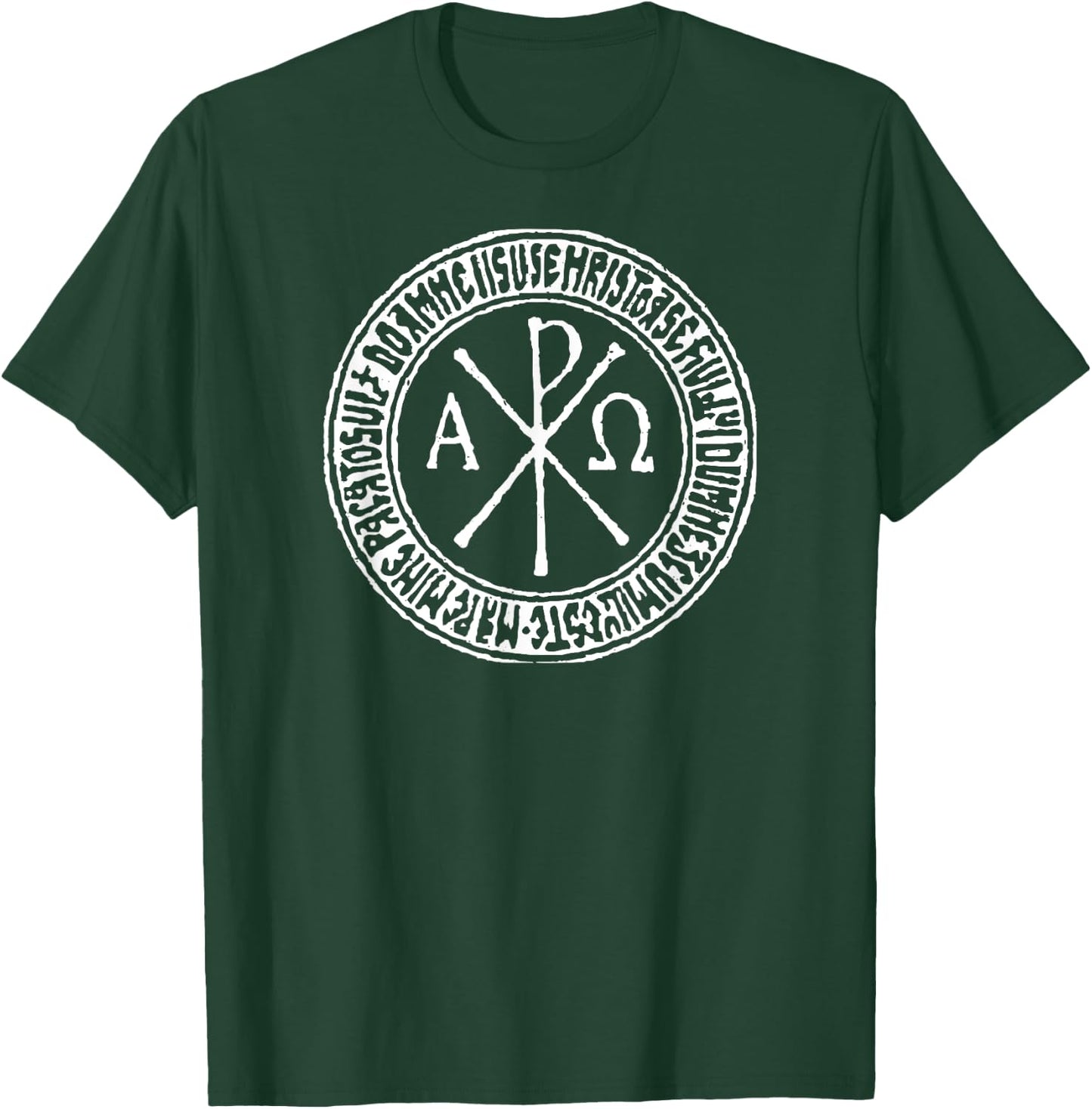 Labarum Ancient Christian Symbol Chi Rho T-Shirt - T-Shirt | Forest