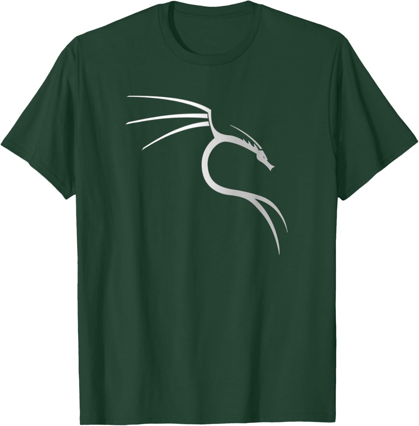 Kali Linux Lover White Dragon Logo OpenSource Os T-Shirt - T-Shirt | Forest