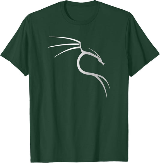 Kali Linux Lover White Dragon Logo OpenSource Os T-Shirt - T-Shirt | Forest