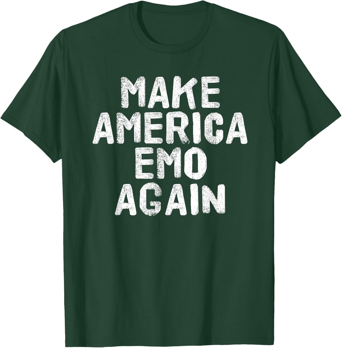 MAKE AMERICA EMO AGAIN Shirt Funny Goth US Gift T-Shirt - T-Shirt | Forest