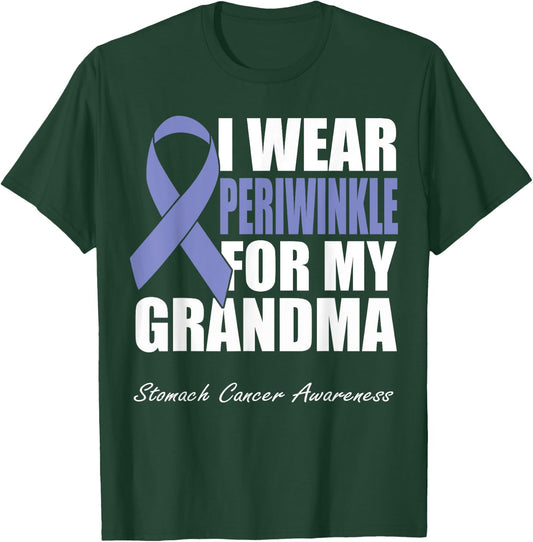 I Wear Periwinkle For My Grandma Stomach Cancer Awareness T-Shirt - T-Shirt | Forest