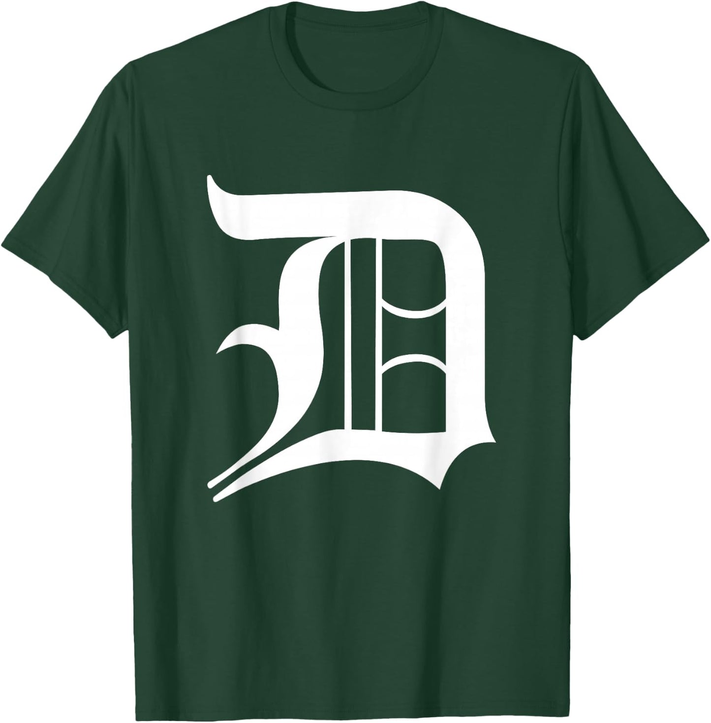 Detroit Letter D T-Shirt - T-Shirt | Forest