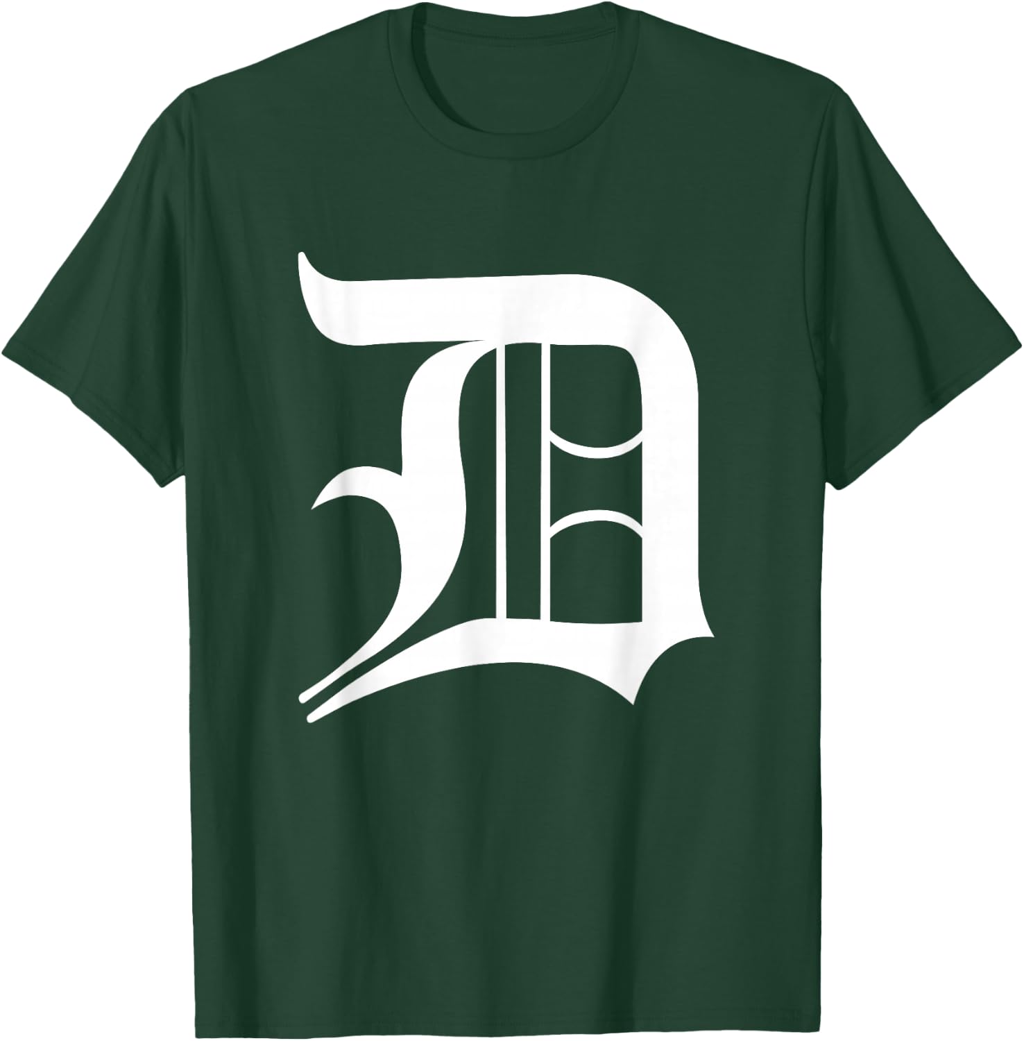 Detroit Letter D T-Shirt - T-Shirt | Forest