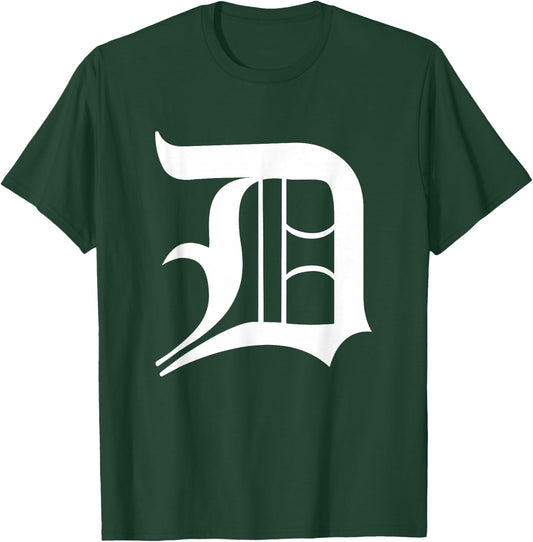 Detroit Letter D T-Shirt - T-Shirt | Forest
