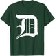 Detroit Letter D T-Shirt - T-Shirt | Forest