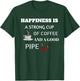 Awesome Happiness Is A Good Pipe, Pipe Smoker T Shirt Gift T-Shirt - T-Shirt | Forest