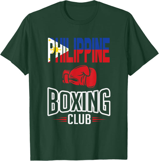 Philippine Flag Boxing Club Filipino Pinoy T-Shirt - T-Shirt | Forest