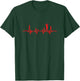 Awesome Golfer Golf Heartbeat Golfing T-Shirt - T-Shirt | Forest