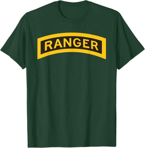US Army Ranger Tab - Airborne Ranger - RLTW T-Shirt - T-Shirt | Forest