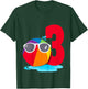Beach Ball Sunglasses Birthday Shirt 3 Year Old Pool Party T-Shirt - T-Shirt | Forest