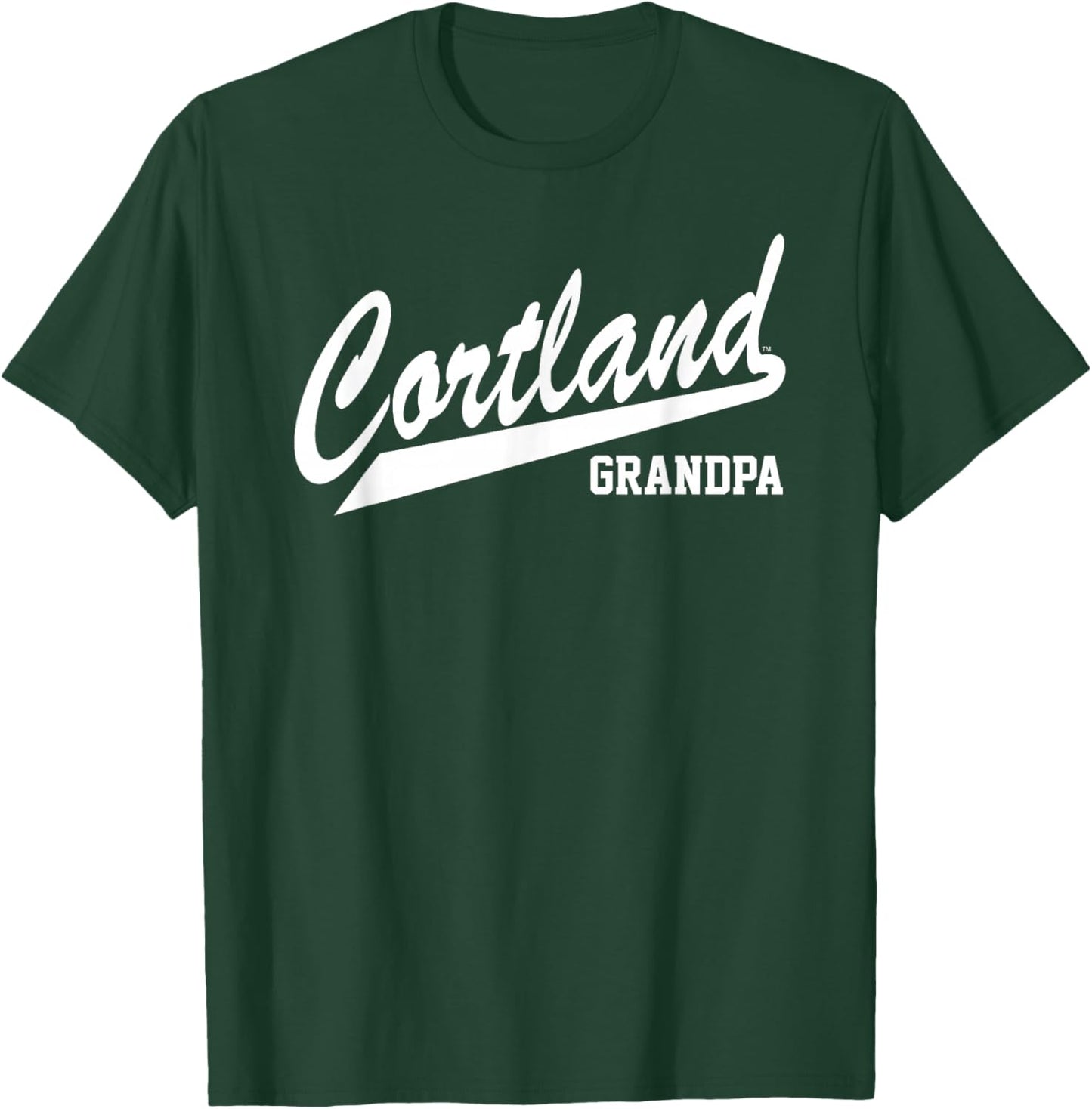 SUNY Cortland Grandpa Red Dragons Script T-Shirt - T-Shirt | Forest