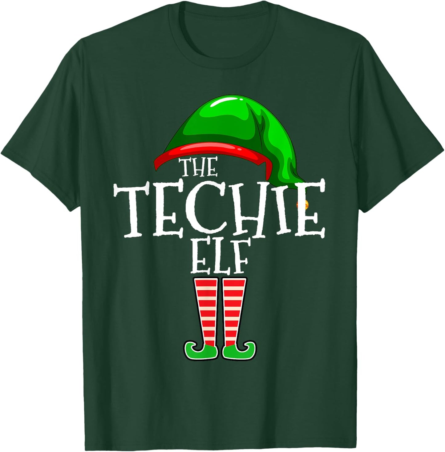The Techie Elf Family Matching Group Christmas T-Shirt - T-Shirt | Forest