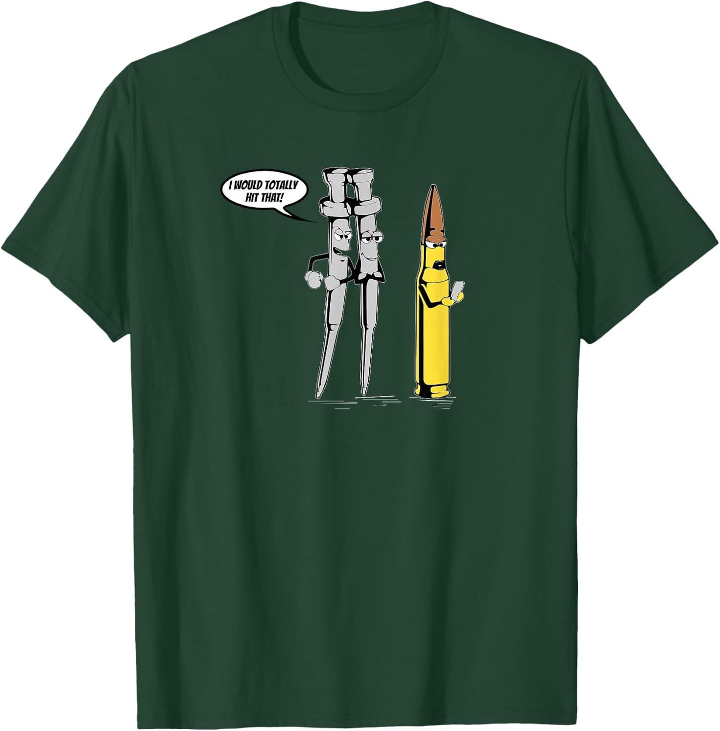 AR-15 I Would Totally Hit That! Gun Humor Shirt T-Shirt - T-Shirt | Forest