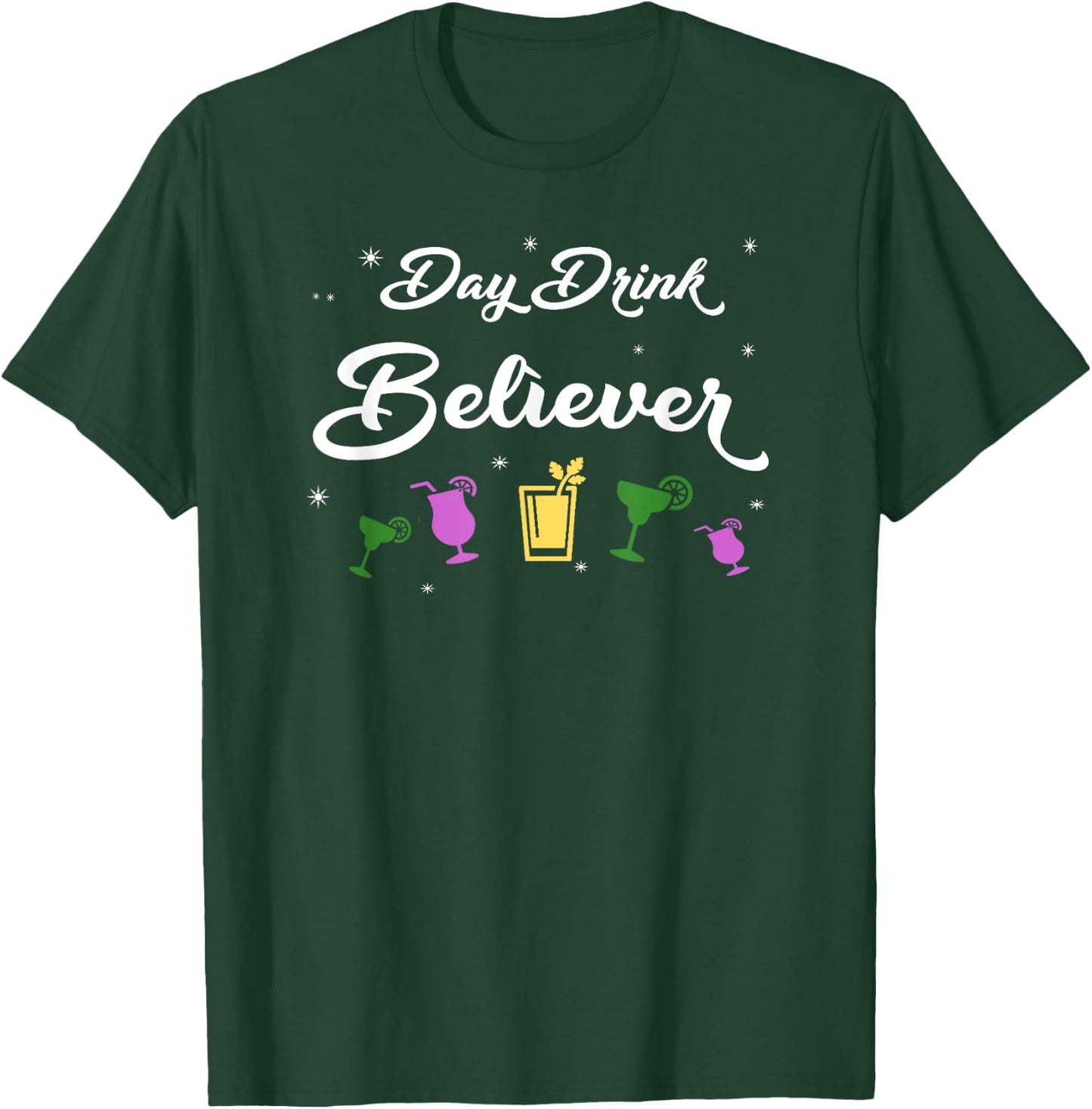 Women's Day Drink Believer Cocktails T-Shirt - T-Shirt | Forest