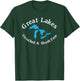 Great Lakes Unsalted & Shark Free T-Shirt - T-Shirt | Forest