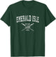 Emerald Isle NC Nautical Vintage US Flag T-Shirt - T-Shirt | Forest