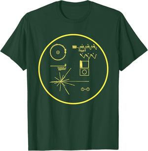 NASA Voyager Golden Record shirt T-Shirt - T-Shirt | Forest
