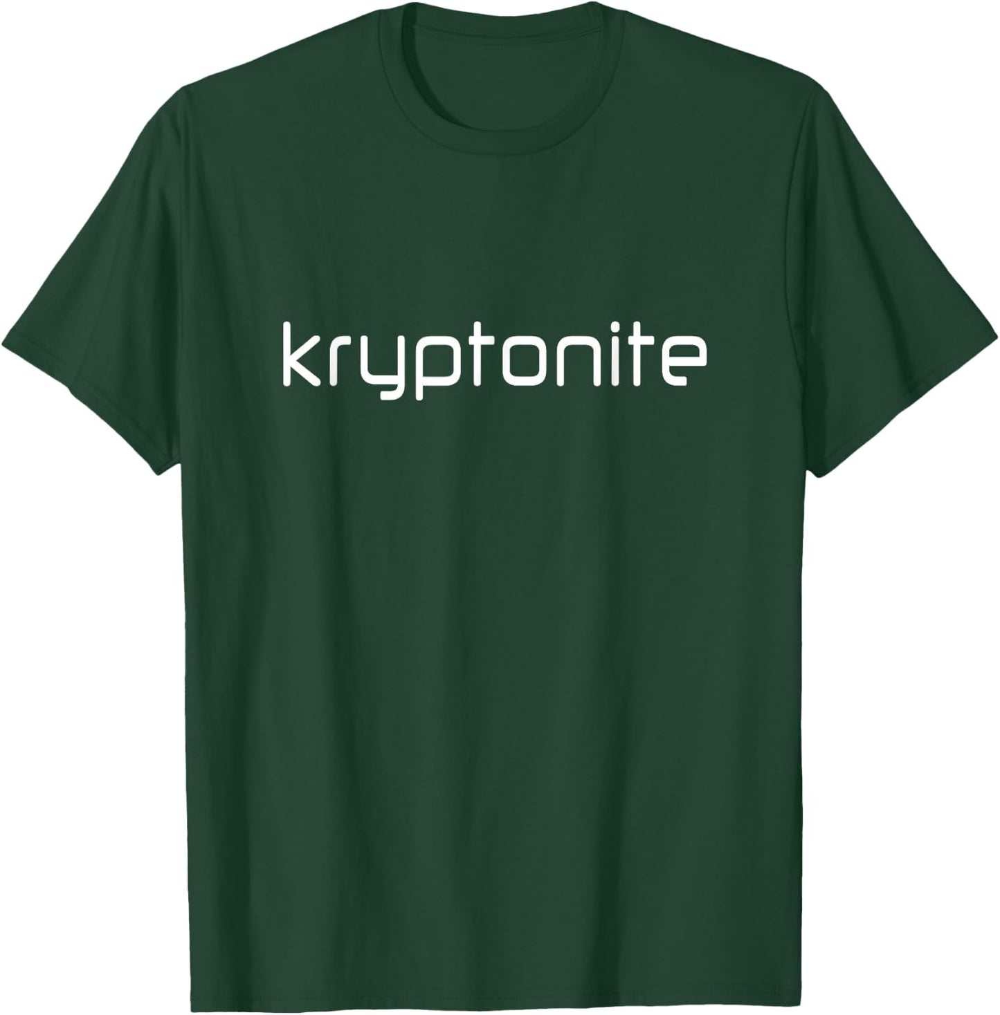 Kryptonite White Text Superhero Shirt T-Shirt - T-Shirt | Forest