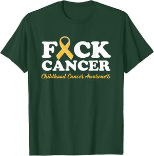 Fuck Cancer shirt Childhood Cancer Awareness Gifts T-Shirt - T-Shirt | Forest