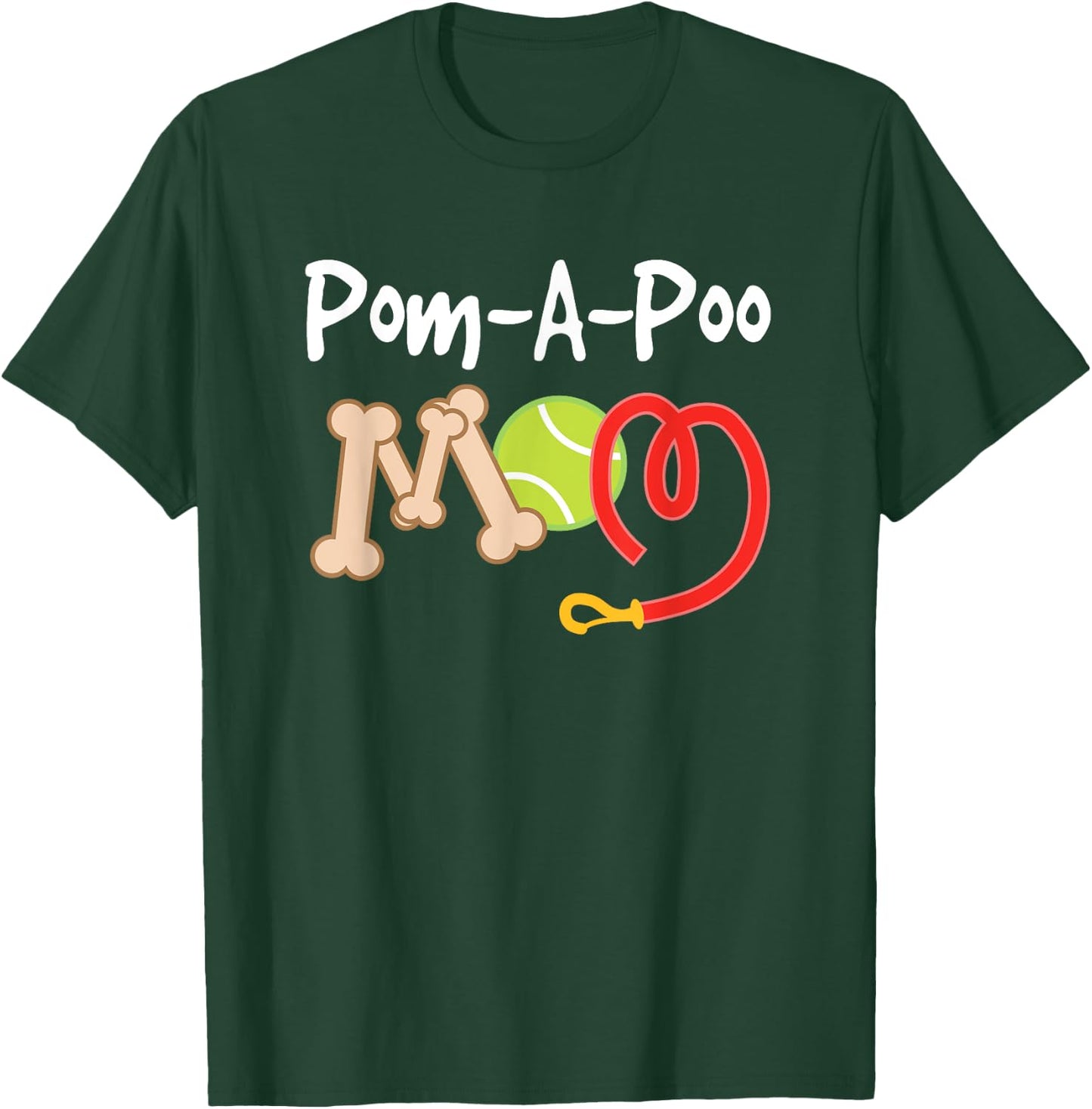 Pom-A-Poo Mom Mothers Day Pet Gift T-Shirt - T-Shirt | Forest
