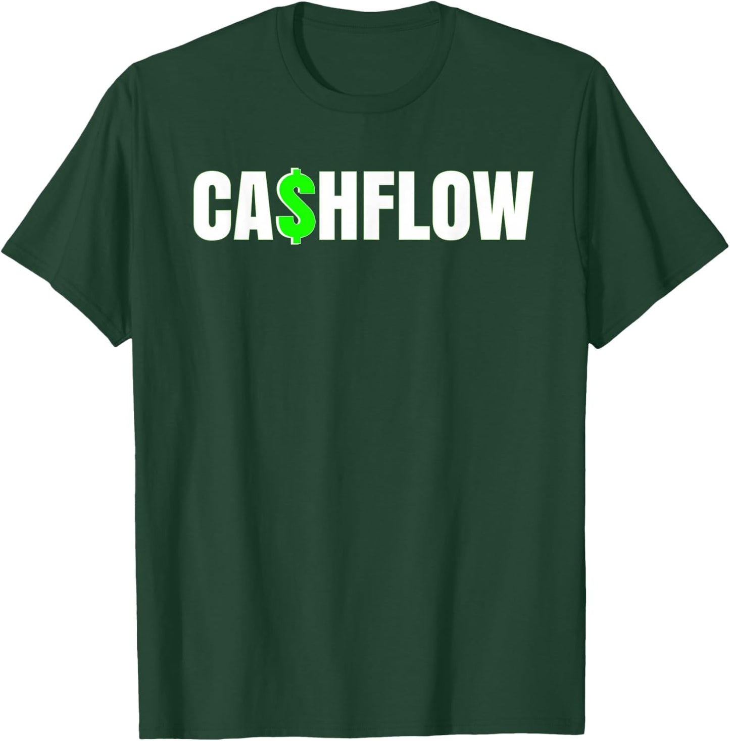 Hustle Business Entrepreneur Cashflow T-Shirt - T-Shirt | Forest