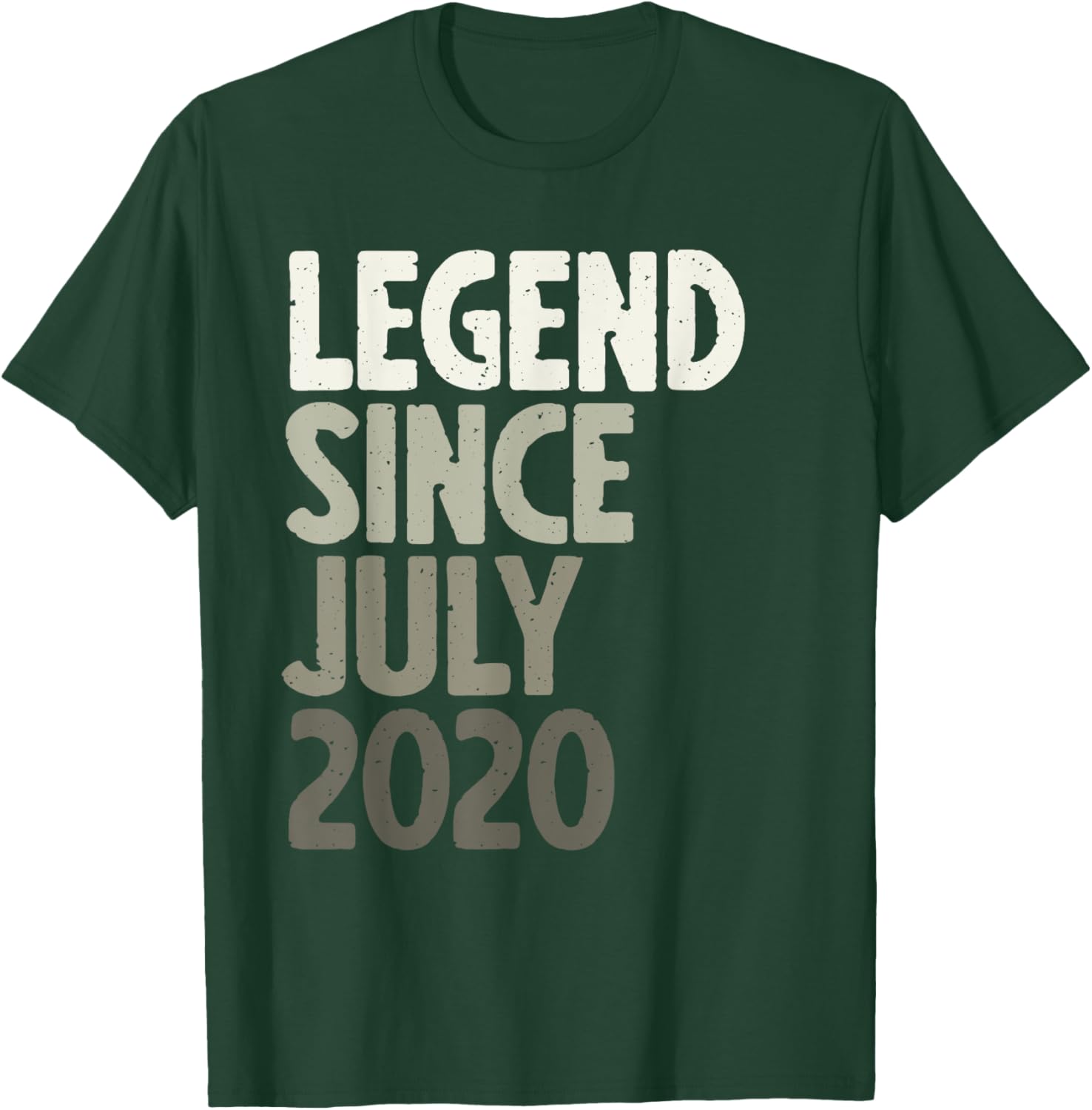 Legend Since July 2020 Birthday T-Shirt - T-Shirt | Forest