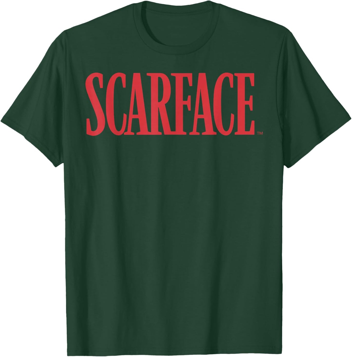 Scarface Bold Red Movie Text Graphic T-Shirt - T-Shirt | Forest