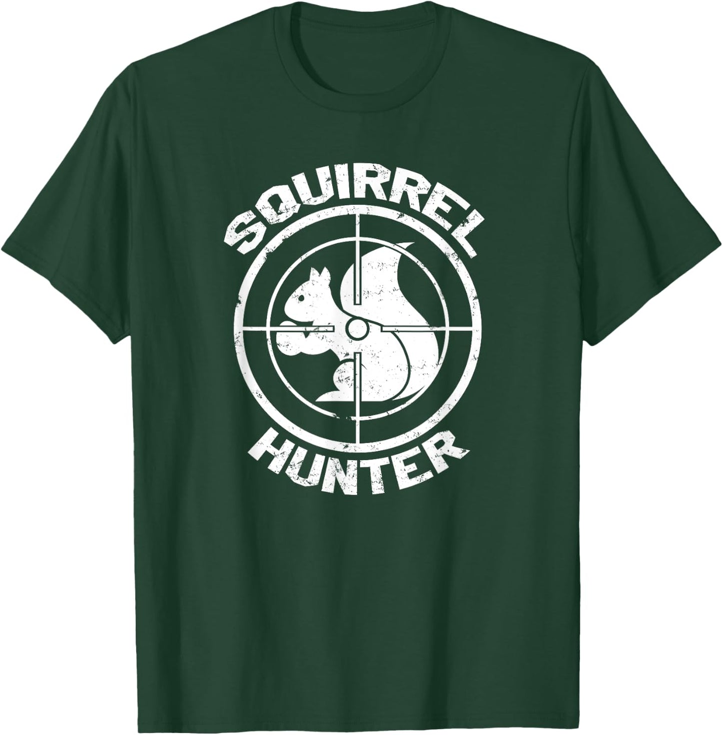 Funny Squirrel Hunter , Shooting Hunting, Zany Brainy T-Shirt - T-Shirt | Forest