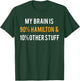 Hamilton Shirt My Brain is 90% Hamilton and 10% Other Stuff T-Shirt - T-Shirt | Forest
