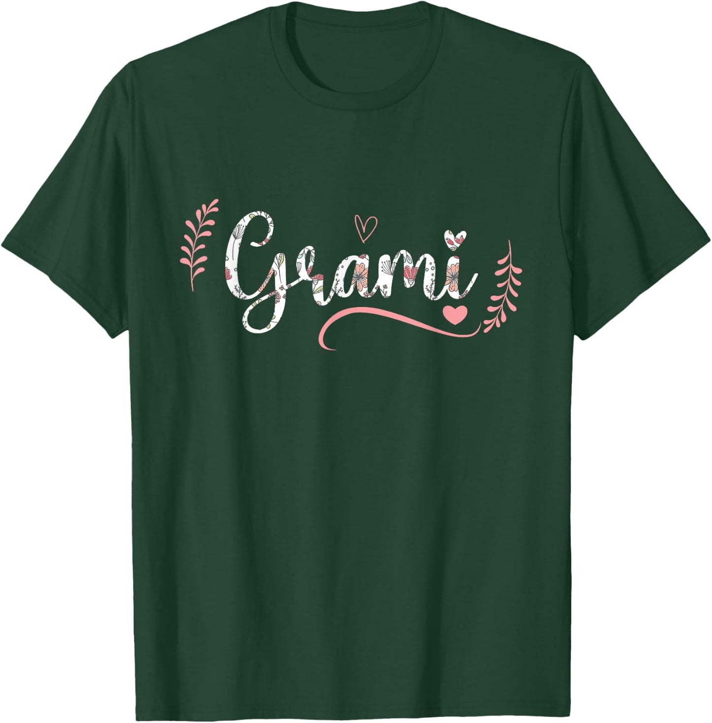 Grami Floral Grandma Christmas Mother's Day Grandparents T-Shirt - T-Shirt | Forest