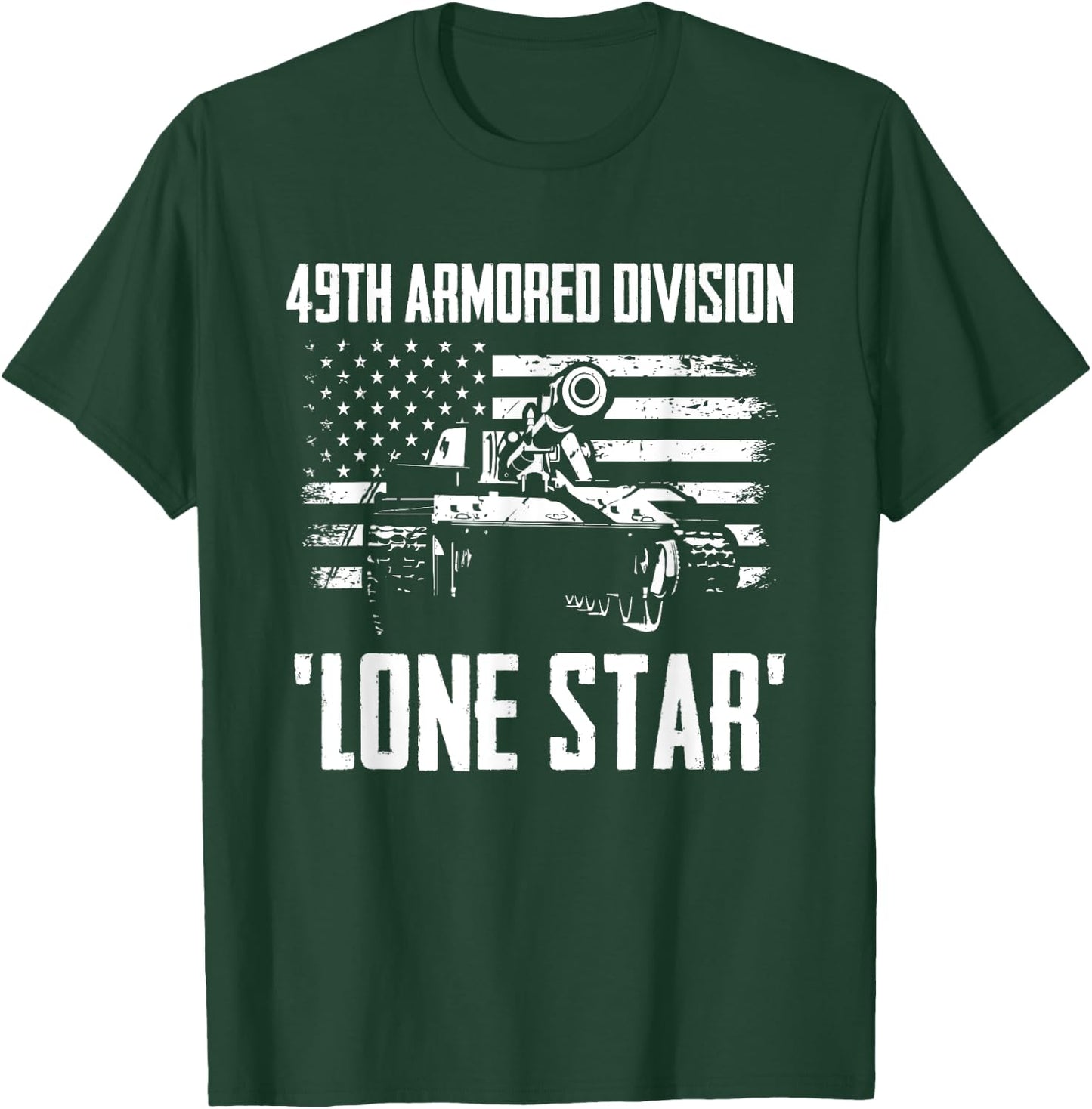 49th Armored Division Lone Star T-Shirt - T-Shirt | Forest